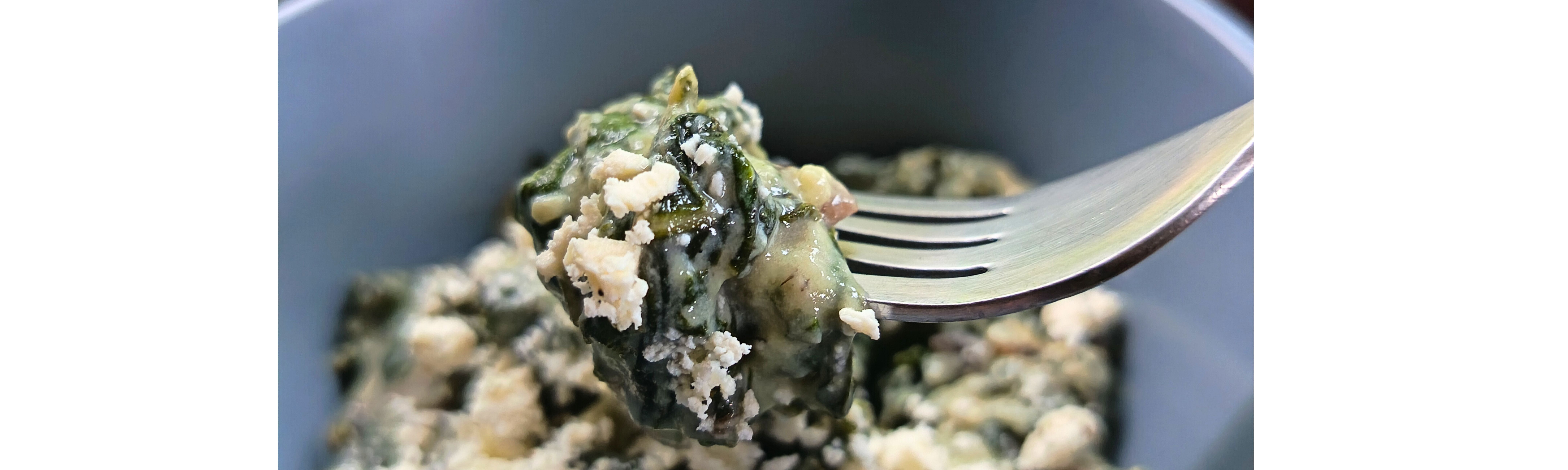 Creamy Spinach with Mushrooms & Feta