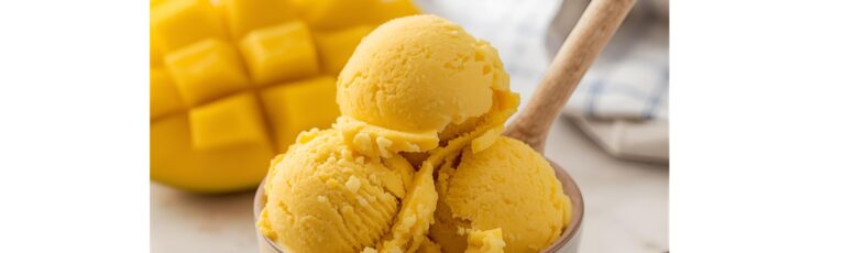 Lactose-Free Mango Ice Cream