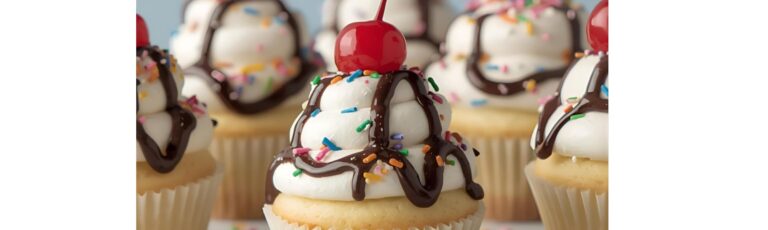 Ice Cream Sundae Cupcakes