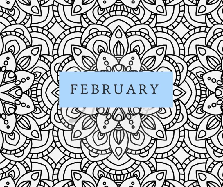 Downloadable Feb Monthly Meal Planner ( Freebie )