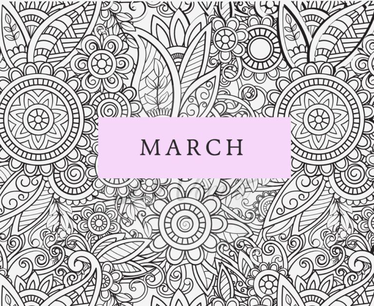 Downloadable March Monthly Meal Planner ( Freebie )