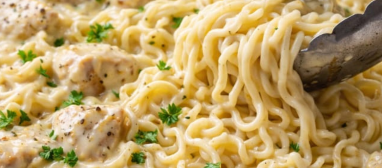 Chicken Alfredo Noodles