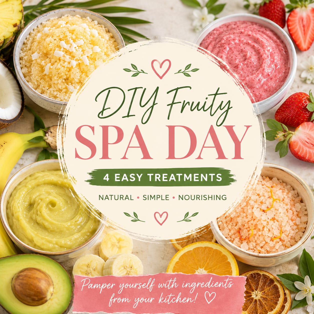 Fruity DIY Spa Day: Simple Self-Care Using Kitchen Ingredients