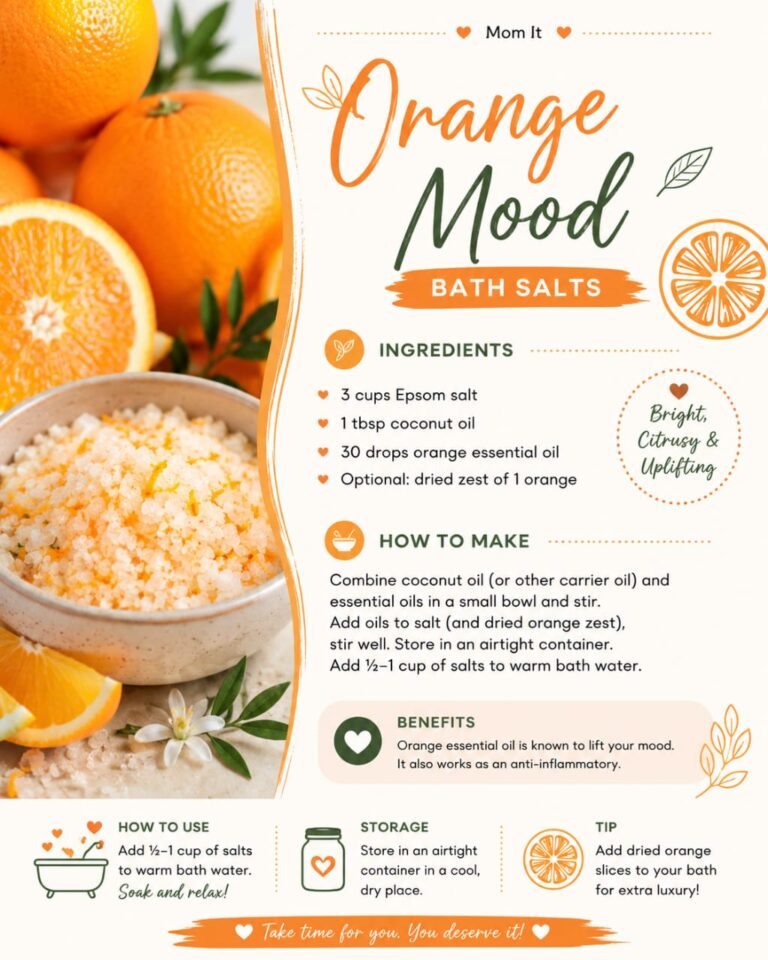 Orange Mood Bath Salts: A Refreshing DIY Bath Soak