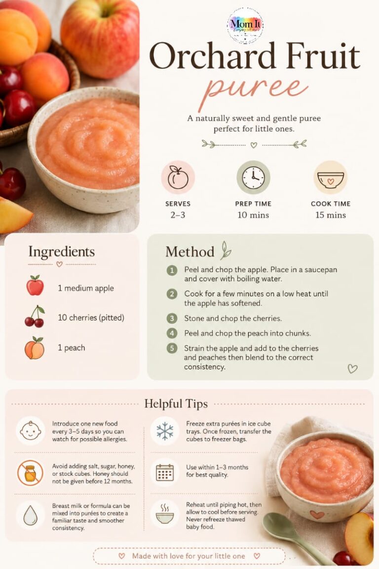 Orchard Fruit Purée: A Naturally Sweet Treat for Your Little One