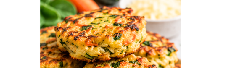 Cheesy Veggie Mini Fritters