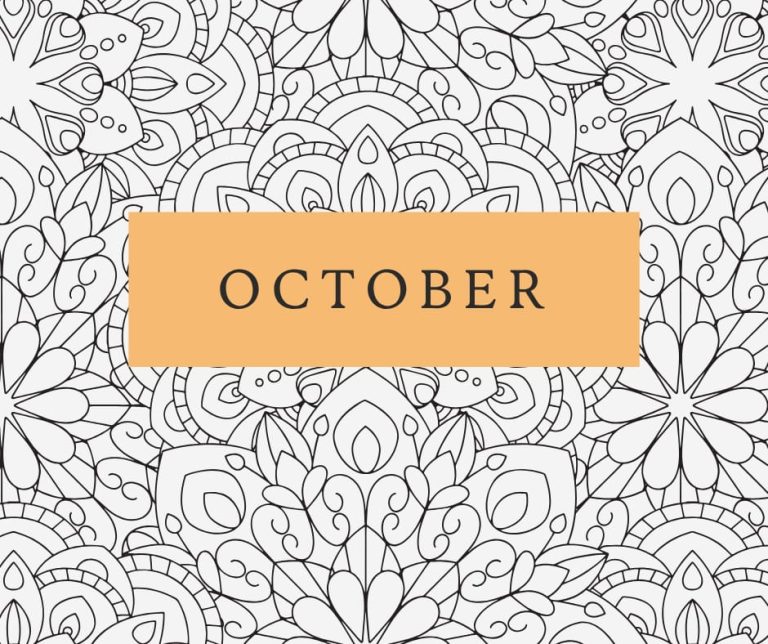 Downloadable October Monthly Meal Planner ( Freebie )