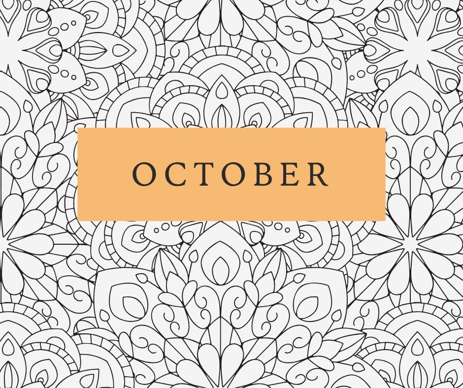 Downloadable October Monthly Meal Planner ( Freebie )